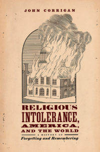 Book cover showing title and a building on fire.